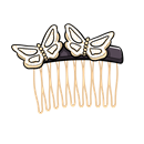 glamour butterfly golden comb illustration